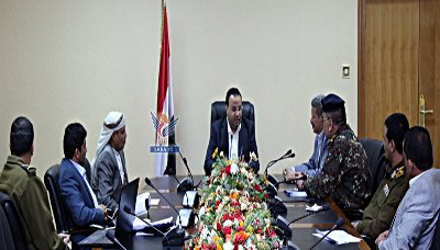 الرئيس الصماد يلتقي وزير الداخلية وقائد الأمن المركزي