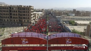 صور أولية من المسيرة الجماهيرية الكبرى التي خرجت عصر اليوم في العاصمة اليمنية #صنعاء إحياء لذكرى استشهاد الإمام الحسين
