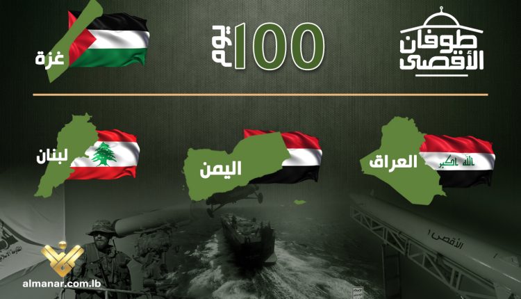 بالأرقام 100 يوم على طوفان الأقصى..غزة تقاوم وجبهات المحور تساند