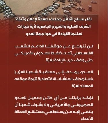 بيان قبائل جماعة بصعدة